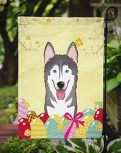 Load image into Gallery viewer, Alaskan Malamute Easter Egg Hunt Garden Flag - Outdoor Decorative Yard Flag BB1900GF