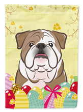 Load image into Gallery viewer, English Bulldog  Easter Egg Hunt Flag Canvas House Size BB1901CHF