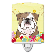 Load image into Gallery viewer, English Bulldog  Easter Egg Hunt Ceramic Night Light BB1901CNL