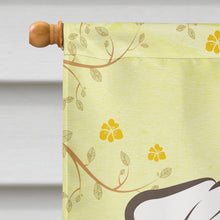 Load image into Gallery viewer, White English Bulldog  Easter Egg Hunt Flag Canvas House Size BB1902CHF