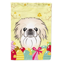 Load image into Gallery viewer, Pekingese Easter Egg Hunt Flag Canvas House Size BB1903CHF