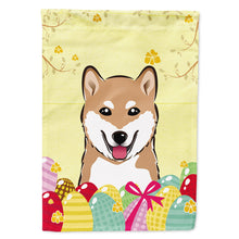 Load image into Gallery viewer, Shiba Inu Easter Egg Hunt Flag Canvas House Size BB1907CHF