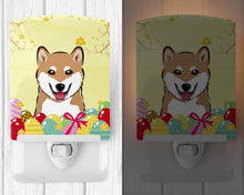 Load image into Gallery viewer, Shiba Inu Easter Egg Hunt Ceramic Night Light BB1907CNL