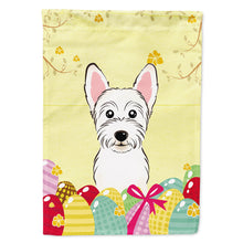 Load image into Gallery viewer, Westie Easter Egg Hunt Flag Canvas House Size BB1908CHF