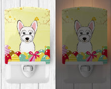 Load image into Gallery viewer, Westie Easter Egg Hunt Ceramic Night Light BB1908CNL