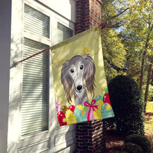 Load image into Gallery viewer, Saluki Easter Egg Hunt Flag Canvas House Size BB1911CHF
