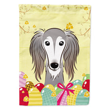 Load image into Gallery viewer, Saluki Easter Egg Hunt Flag Canvas House Size BB1911CHF