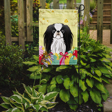 Load image into Gallery viewer, Japanese Chin Easter Egg Hunt Garden Flag - Outdoor Decorative Yard Flag BB1912GF