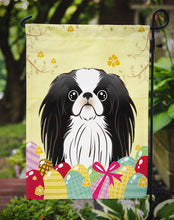 Load image into Gallery viewer, Japanese Chin Easter Egg Hunt Garden Flag - Outdoor Decorative Yard Flag BB1912GF