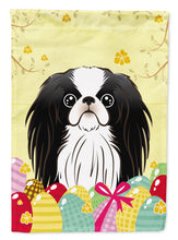Load image into Gallery viewer, Japanese Chin Easter Egg Hunt Garden Flag - Outdoor Decorative Yard Flag BB1912GF