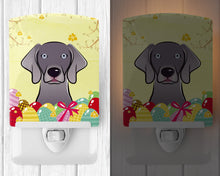 Load image into Gallery viewer, Weimaraner Easter Egg Hunt Ceramic Night Light BB1913CNL