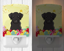 Load image into Gallery viewer, Black Labrador Easter Egg Hunt Ceramic Night Light BB1917CNL