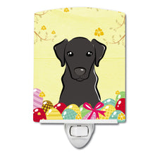 Load image into Gallery viewer, Black Labrador Easter Egg Hunt Ceramic Night Light BB1917CNL