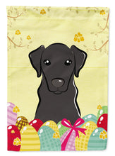 Load image into Gallery viewer, Black Labrador Easter Egg Hunt Garden Flag - Outdoor Decorative Yard Flag BB1917GF