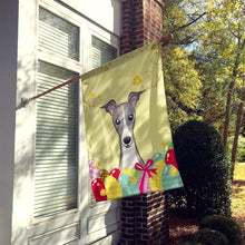 Load image into Gallery viewer, Italian Greyhound Easter Egg Hunt Flag Canvas House Size BB1918CHF
