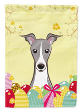 Load image into Gallery viewer, Italian Greyhound Easter Egg Hunt Flag Canvas House Size BB1918CHF