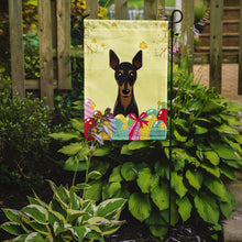 Load image into Gallery viewer, Min Pin Easter Egg Hunt Garden Flag - Outdoor Decorative Yard Flag BB1922GF