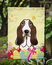 Load image into Gallery viewer, Basset Hound Easter Egg Hunt Garden Flag - Outdoor Decorative Yard Flag BB1925GF