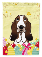 Load image into Gallery viewer, Basset Hound Easter Egg Hunt Garden Flag - Outdoor Decorative Yard Flag BB1925GF