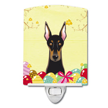 Load image into Gallery viewer, Doberman Easter Egg Hunt Ceramic Night Light BB1927CNL