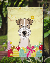 Load image into Gallery viewer, Wire Haired Fox Terrier Easter Egg Hunt Garden Flag - Outdoor Decorative Yard Flag BB1929GF