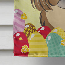 Load image into Gallery viewer, Chocolate Brown Shih Tzu Easter Egg Hunt Flag Canvas House Size BB1931CHF