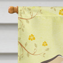 Load image into Gallery viewer, Golden Retriever Easter Egg Hunt Flag Canvas House Size BB1934CHF