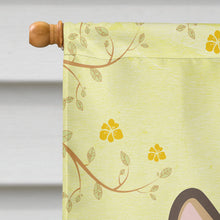 Load image into Gallery viewer, Sable Corgi Easter Egg Hunt Flag Canvas House Size BB1935CHF