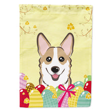 Load image into Gallery viewer, Sable Corgi Easter Egg Hunt Flag Canvas House Size BB1935CHF