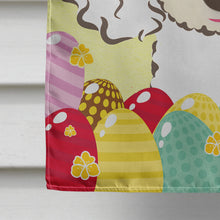 Load image into Gallery viewer, White Poodle Easter Egg Hunt Flag Canvas House Size BB1939CHF