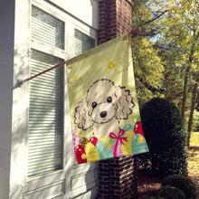 Load image into Gallery viewer, Buff Poodle Easter Egg Hunt Flag Canvas House Size BB1940CHF