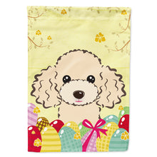 Load image into Gallery viewer, Buff Poodle Easter Egg Hunt Flag Canvas House Size BB1940CHF