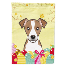 Load image into Gallery viewer, Jack Russell Terrier Easter Egg Hunt Flag Canvas House Size BB1942CHF