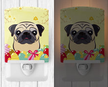 Load image into Gallery viewer, Fawn Pug Easter Egg Hunt Ceramic Night Light BB1944CNL