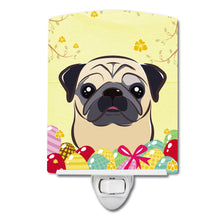Load image into Gallery viewer, Fawn Pug Easter Egg Hunt Ceramic Night Light BB1944CNL