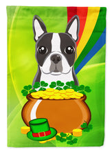 Load image into Gallery viewer, Boston Terrier St. Patrick's Day Flag Canvas House Size BB1947CHF