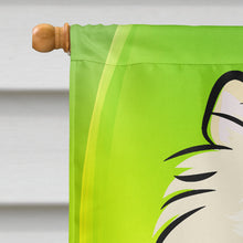 Load image into Gallery viewer, Pomeranian St. Patrick's Day Flag Canvas House Size BB1951CHF