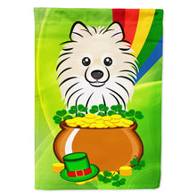 Load image into Gallery viewer, Pomeranian St. Patrick's Day Flag Canvas House Size BB1951CHF