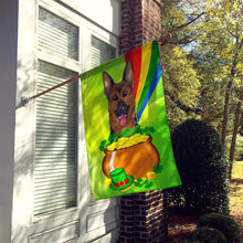 Load image into Gallery viewer, German Shepherd St. Patrick's Day Flag Canvas House Size BB1955CHF