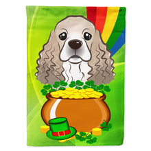Load image into Gallery viewer, Cocker Spaniel St. Patrick's Day Flag Canvas House Size BB1960CHF