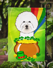 Load image into Gallery viewer, Bichon Frise St. Patrick's Day Garden Flag – Decorative Outdoor Yard Flag BB1961GF