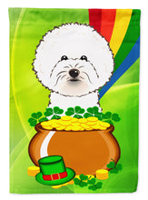 Load image into Gallery viewer, Bichon Frise St. Patrick's Day Garden Flag – Decorative Outdoor Yard Flag BB1961GF
