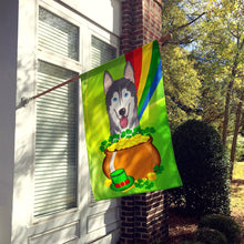 Load image into Gallery viewer, Alaskan Malamute St. Patrick's Day Flag Canvas House Size BB1962CHF