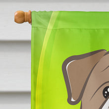 Load image into Gallery viewer, English Bulldog  St. Patrick's Day Flag Canvas House Size BB1963CHF