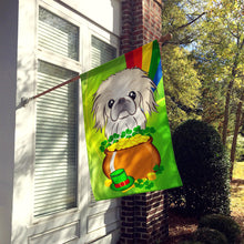 Load image into Gallery viewer, Pekingese St. Patrick's Day Flag Canvas House Size BB1965CHF