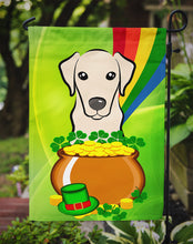 Load image into Gallery viewer, Yellow Labrador St. Patrick's Day Garden Flag – Decorative Outdoor Yard Flag BB1966GF