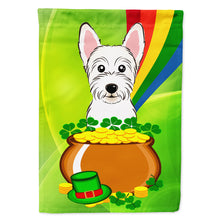 Load image into Gallery viewer, Westie St. Patrick's Day Flag Canvas House Size BB1970CHF