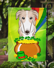 Load image into Gallery viewer, Borzoi St. Patrick's Day Garden Flag – Decorative Outdoor Yard Flag BB1972GF