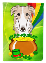 Load image into Gallery viewer, Borzoi St. Patrick's Day Garden Flag – Decorative Outdoor Yard Flag BB1972GF