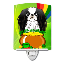 Load image into Gallery viewer, Japanese Chin St. Patrick's Day Ceramic Night Light BB1974CNL